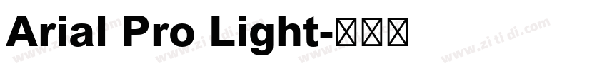 Arial Pro Light字体转换